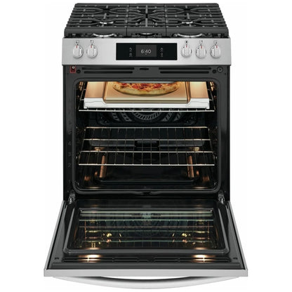 Frigidaire Gallery GCFG3070BF 30英寸燃气灶 6立方英尺 18K BTU 披萨烘烤