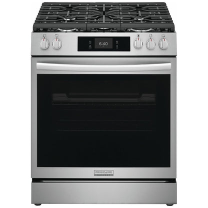 Frigidaire Gallery GCFG3070BF 30" Gas Range 6 Cu. Ft 18K BTU Pizza Bake