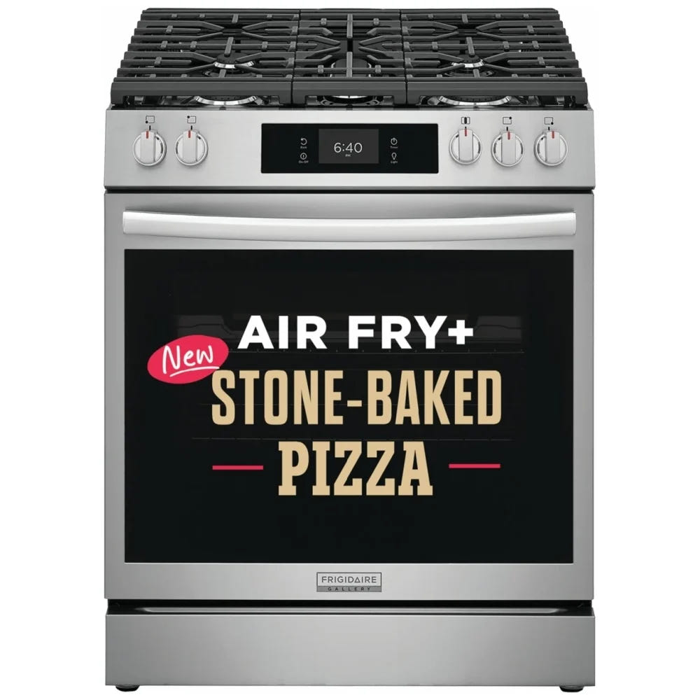 Frigidaire Gallery GCFG3070BF 30英寸燃气灶 6立方英尺 18K BTU 披萨烘烤