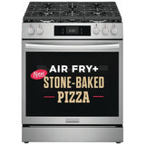 Frigidaire Gallery GCFG3070BF Gas Range, 6 cu. ft. Capacity, 30 inch Exterior Width, Self Clean, Convection, 5 Burners, Storage Drawer, Air Fry & Air Sous Vide, 18,000 BTU Highest Burner, Smudge-Proof® Stainless Steel colour