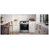 Frigidaire Gallery GCFG3070BF Gas Range, 6 cu. ft. Capacity, 30 inch Exterior Width, Self Clean, Convection, 5 Burners, Storage Drawer, Air Fry & Air Sous Vide, 18,000 BTU Highest Burner, Smudge-Proof® Stainless Steel colour