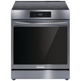 Frigidaire Gallery GCFI306CBD Induction Range, 6.2 cu. ft. Capacity, 30 inch Exterior Width, Convection, 5 Burners, Storage Drawer, Yes, Self Clean, 3,600 W Highest Element, Black Stainless Steel colour