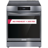 Frigidaire Gallery GCFI306CBD Induction Range, 6.2 cu. ft. Capacity, 30 inch Exterior Width, Convection, 5 Burners, Storage Drawer, Yes, Self Clean, 3,600 W Highest Element, Black Stainless Steel colour