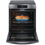 Frigidaire Gallery GCFI306CBD Induction Range, 6.2 cu. ft. Capacity, 30 inch Exterior Width, Convection, 5 Burners, Storage Drawer, Yes, Self Clean, 3,600 W Highest Element, Black Stainless Steel colour