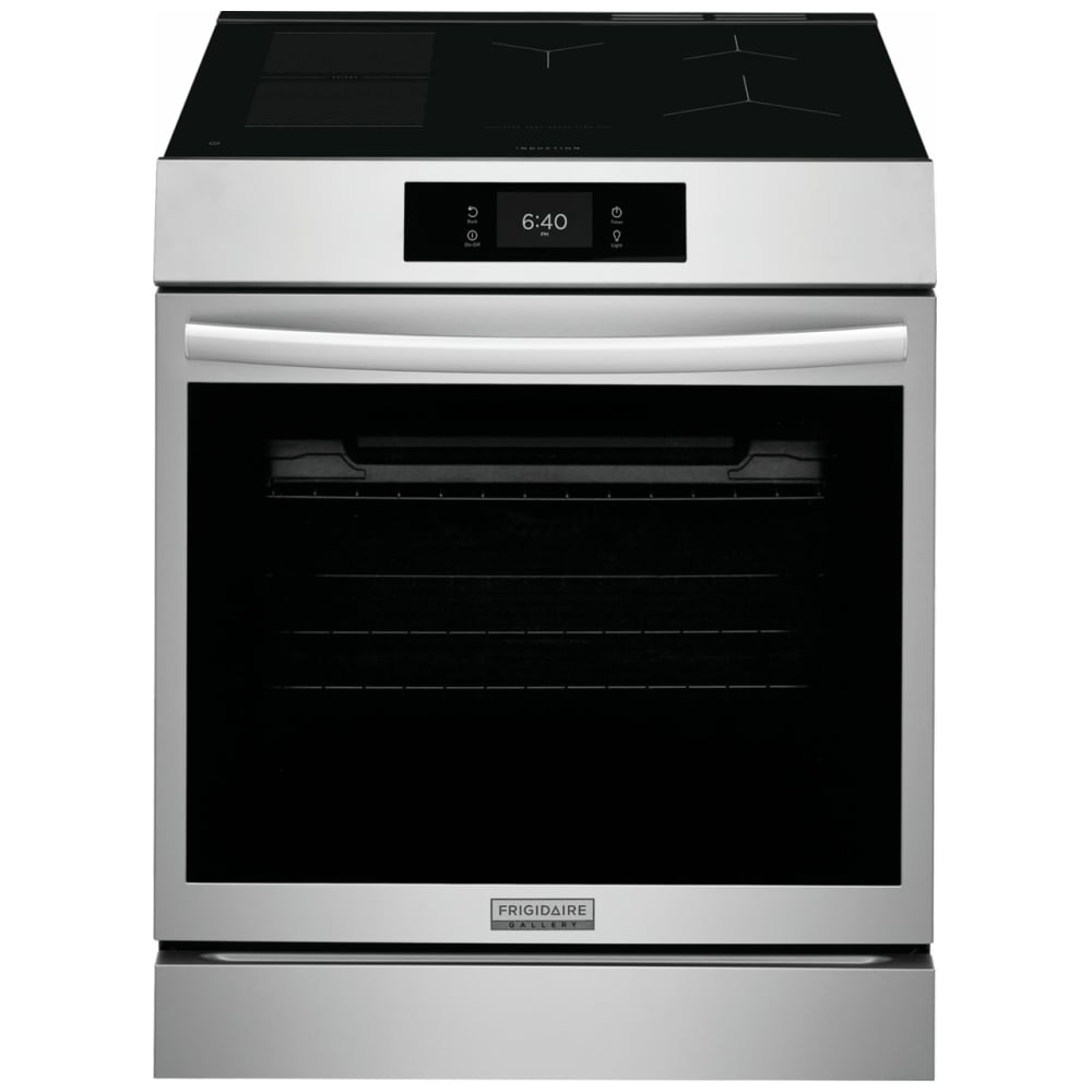 Frigidaire Gallery GCFI307CBF Induction Range, 6.2 cu. ft. Capacity, 30 inch Exterior Width, Convection, 5 Burners, Storage Drawer, Air Fry, Self Clean, 3,600 W Highest Element, Smudge-Proof® Stainless Steel colour