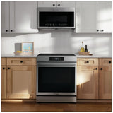 Frigidaire Gallery GCFI307CBF Induction Range, 6.2 cu. ft. Capacity, 30 inch Exterior Width, Convection, 5 Burners, Storage Drawer, Air Fry, Self Clean, 3,600 W Highest Element, Smudge-Proof® Stainless Steel colour