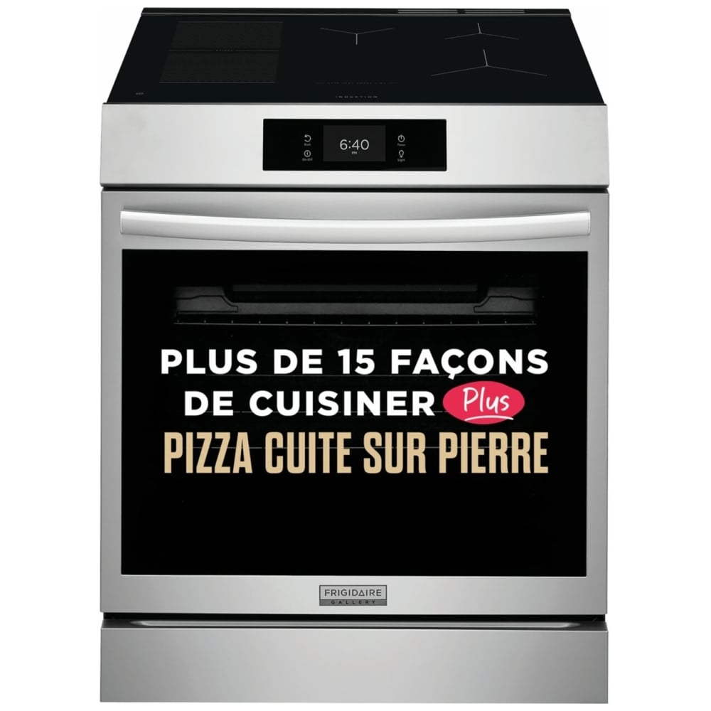 Frigidaire Gallery GCFI307CBF 30" Induction Range 6.2 Cu. Ft. Pizza Bake