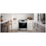 Frigidaire Gallery GCFI307CBF Induction Range, 6.2 cu. ft. Capacity, 30 inch Exterior Width, Convection, 5 Burners, Storage Drawer, Air Fry, Self Clean, 3,600 W Highest Element, Smudge-Proof® Stainless Steel colour