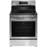 Frigidaire Gallery GCRE306CBF Electric Range, 5.3 cu. ft. Capacity, 30 inch Exterior Width, Convection, 5 Burners, Storage Drawer, Yes, Self Clean, 3,200 W Highest Element, Stainless Steel colour