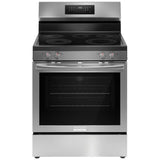 Frigidaire GCREC059BF Electric Range, 5.3 cu. ft. Capacity, 30 inch Exterior Width, True Convection, 5 Burners, Storage Drawer, & , Steam Clean, 4,000 W Highest Element, Stainless Steel colour, EvenTemp® Burner, Extra Wide Store-More™ Drawer