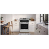 Frigidaire GCREC059BF Electric Range, 5.3 cu. ft. Capacity, 30 inch Exterior Width, True Convection, 5 Burners, Storage Drawer, & , Steam Clean, 4,000 W Highest Element, Stainless Steel colour, EvenTemp® Burner, Extra Wide Store-More™ Drawer