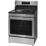 Frigidaire GCREC059BF Electric Range, 5.3 cu. ft. Capacity, 30 inch Exterior Width, True Convection, 5 Burners, Storage Drawer, & , Steam Clean, 4,000 W Highest Element, Stainless Steel colour, EvenTemp® Burner, Extra Wide Store-More™ Drawer