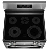 Frigidaire GCREC059BF Electric Range, 5.3 cu. ft. Capacity, 30 inch Exterior Width, True Convection, 5 Burners, Storage Drawer, & , Steam Clean, 4,000 W Highest Element, Stainless Steel colour, EvenTemp® Burner, Extra Wide Store-More™ Drawer