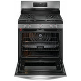 Frigidaire Gallery GCRG3060BF Gas Range, 5.1 cu. ft. Capacity, 30 inch Exterior Width, Self Clean, Convection, 5 Burners, Storage Drawer, Yes, 18,000 BTU Highest Burner, Stainless Steel colour