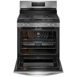 Frigidaire Gallery GCRG3060BF Gas Range, 5.1 cu. ft. Capacity, 30 inch Exterior Width, Self Clean, Convection, 5 Burners, Storage Drawer, Yes, 18,000 BTU Highest Burner, Stainless Steel colour