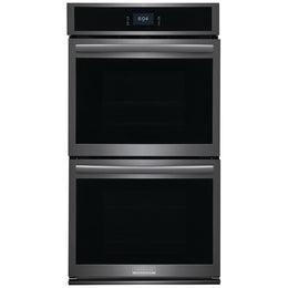 Frigidaire Gallery GCWD2767AD Double Wall Oven, 27 inch Exterior Width, Convection, Self Clean, 7.6 cu. ft. Capacity, Temperature Probe, Air Fry, Black Stainless Steel colour