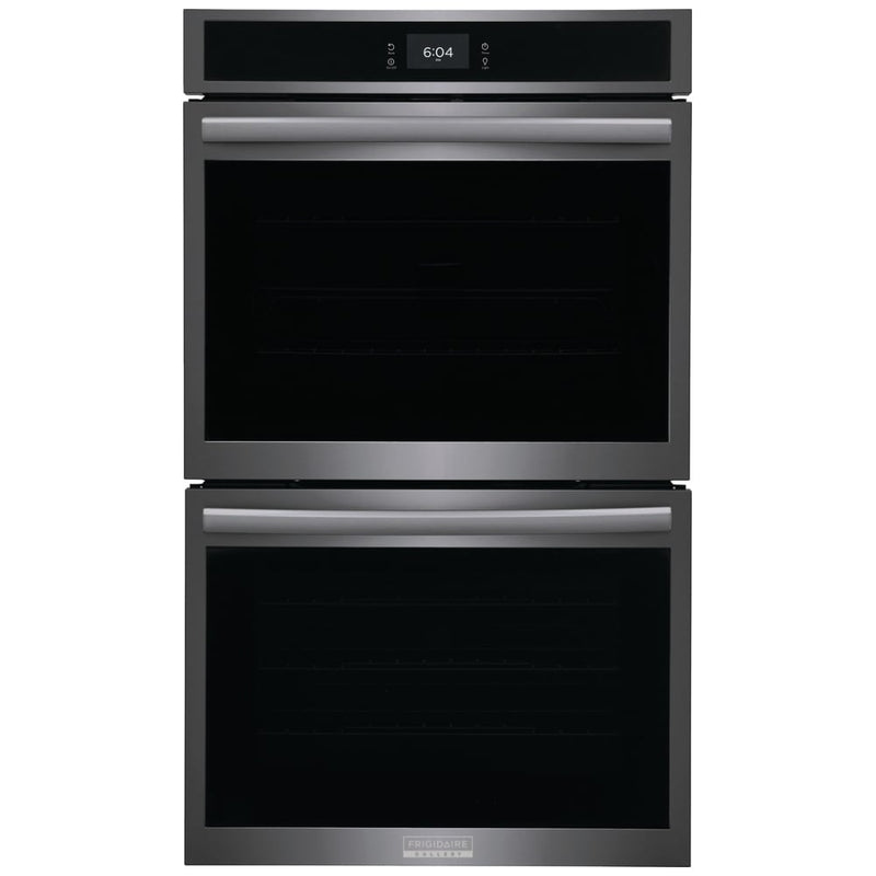 Frigidaire Gallery GCWD3067AD Double Wall Oven, 30 inch Exterior Width, Convection, Self Clean, 10.6 cu. ft. Capacity, Temperature Probe, Air Fry, Black Stainless Steel colour