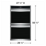 Frigidaire Gallery GCWD3070AF Double Wall Oven, 30 inch Exterior Width, Convection, Self Clean, 10.6 cu. ft. Capacity, Temperature Probe, Air Fry, Stainless Steel colour