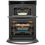 Frigidaire Gallery GCWM3067AD Microwave Wall Oven Combo, 30 inch Exterior Width, Convection, One Oven Self Clean, 5.3 cu. ft. Capacity, Temperature Probe, Air Fry, Black Stainless Steel colour