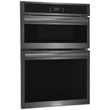 Frigidaire Gallery GCWM3067AD Microwave Wall Oven Combo, 30 inch Exterior Width, Convection, One Oven Self Clean, 5.3 cu. ft. Capacity, Temperature Probe, Air Fry, Black Stainless Steel colour