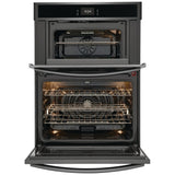 Frigidaire Gallery GCWM3067AD Microwave Wall Oven Combo, 30 inch Exterior Width, Convection, One Oven Self Clean, 5.3 cu. ft. Capacity, Temperature Probe, Air Fry, Black Stainless Steel colour