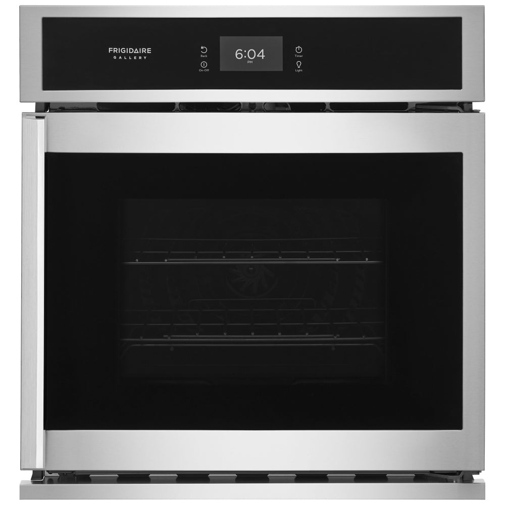 Frigidaire Gallery GCWS276SAF Single Wall Oven, 27 inch Exterior Width, Convection, Self Clean, 3.58 cu. ft. Capacity, Temperature Probe, Air Fry, Stainless Steel colour Category: Single Wall Ovens