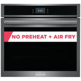 Frigidaire Gallery GCWS3067AD Single Wall Oven, 30 inch Exterior Width, Convection, Self Clean, 5.3 cu. ft. Capacity, Temperature Probe, Air Fry, Black Stainless Steel colour