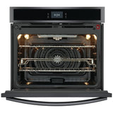 Frigidaire Gallery GCWS3067AD Single Wall Oven, 30 inch Exterior Width, Convection, Self Clean, 5.3 cu. ft. Capacity, Temperature Probe, Air Fry, Black Stainless Steel colour