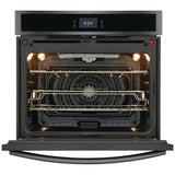 Frigidaire Gallery GCWS3067AD Single Wall Oven, 30 inch Exterior Width, Convection, Self Clean, 5.3 cu. ft. Capacity, Temperature Probe, Air Fry, Black Stainless Steel colour