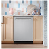GE GDF650SYVFS Dishwasher, 24 inch Exterior Width, 47 dB Decibel Level, Fully Integrated, Stainless Steel (Interior), 5 Wash Cycles, 16 Capacity (Place Settings), Stainless Steel colour
