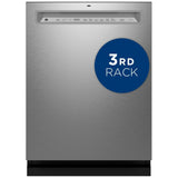 GE GDF650SYVFS Dishwasher, 24 inch Exterior Width, 47 dB Decibel Level, Fully Integrated, Stainless Steel (Interior), 5 Wash Cycles, 16 Capacity (Place Settings), Stainless Steel colour