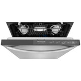 Frigidaire Gallery GDHH4527AF Dishwasher, 24 inch Exterior Width, 51 dB Decibel Level, Fully Integrated, Stainless Interior, 4 Wash Cycles, 14 Capacity (Place Settings), Hard Food Disposal, 2 Loading Racks, Stainless Steel colour