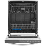 Frigidaire Gallery GDHH4527AF Dishwasher, 24 inch Exterior Width, 51 dB Decibel Level, Fully Integrated, Stainless Interior, 4 Wash Cycles, 14 Capacity (Place Settings), Hard Food Disposal, 2 Loading Racks, Stainless Steel colour