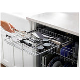 GE GDP630PYRFS Dishwasher, 24 inch Exterior Width, 50 dB Decibel Level, Fully Integrated, Plastic Interior, 5 Wash Cycles, Hard Food Disposal, 3 Loading Racks, Stainless Steel colour