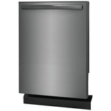 Frigidaire Gallery GDPH4515AD Dishwasher, 24 inch Exterior Width, 52 dB Decibel Level, Fully Integrated, Plastic Interior, 5 Wash Cycles, 14 Capacity (Place Settings), Hard Food Disposal, 2 Loading Racks, Black Stainless Steel colour