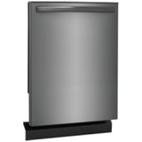 Frigidaire Gallery GDPH4515AD Dishwasher, 24 inch Exterior Width, 52 dB Decibel Level, Fully Integrated, Plastic Interior, 5 Wash Cycles, 14 Capacity (Place Settings), Hard Food Disposal, 2 Loading Racks, Black Stainless Steel colour