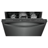 Frigidaire Gallery GDPH4515AD Dishwasher, 24 inch Exterior Width, 52 dB Decibel Level, Fully Integrated, Plastic Interior, 5 Wash Cycles, 14 Capacity (Place Settings), Hard Food Disposal, 2 Loading Racks, Black Stainless Steel colour