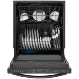 Frigidaire Gallery GDPH4515AD Dishwasher, 24 inch Exterior Width, 52 dB Decibel Level, Fully Integrated, Plastic Interior, 5 Wash Cycles, 14 Capacity (Place Settings), Hard Food Disposal, 2 Loading Racks, Black Stainless Steel colour