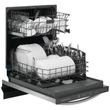 Frigidaire Gallery GDPH4515AF Dishwasher, 24 inch Exterior Width, 52 dB Decibel Level, Fully Integrated, Plastic Interior, 5 Wash Cycles, 14 Capacity (Place Settings), Hard Food Disposal, 2 Loading Racks, Stainless Steel colour