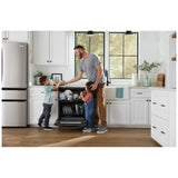 Frigidaire Gallery GDPH4515AF Dishwasher, 24 inch Exterior Width, 52 dB Decibel Level, Fully Integrated, Plastic Interior, 5 Wash Cycles, 14 Capacity (Place Settings), Hard Food Disposal, 2 Loading Racks, Stainless Steel colour