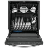 Frigidaire Gallery GDPH4515AF Dishwasher, 24 inch Exterior Width, 52 dB Decibel Level, Fully Integrated, Plastic Interior, 5 Wash Cycles, 14 Capacity (Place Settings), Hard Food Disposal, 2 Loading Racks, Stainless Steel colour