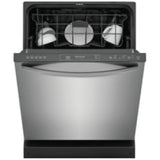 Frigidaire Gallery GDPH4515AF Dishwasher, 24 inch Exterior Width, 52 dB Decibel Level, Fully Integrated, Plastic Interior, 5 Wash Cycles, 14 Capacity (Place Settings), Hard Food Disposal, 2 Loading Racks, Stainless Steel colour