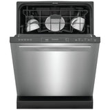 Frigidaire Gallery GDPP4515AF Dishwasher, 24 inch Exterior Width, 52 dB Decibel Level, Fully Integrated, Plastic Interior, 5 Wash Cycles, 14 Capacity (Place Settings), Hard Food Disposal, 2 Loading Racks, Stainless Steel colour