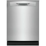 Frigidaire Gallery GDPP4515AF Dishwasher, 24 inch Exterior Width, 52 dB Decibel Level, Fully Integrated, Plastic Interior, 5 Wash Cycles, 14 Capacity (Place Settings), Hard Food Disposal, 2 Loading Racks, Stainless Steel colour