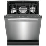 Frigidaire Gallery GDPP4515AF Dishwasher, 24 inch Exterior Width, 52 dB Decibel Level, Fully Integrated, Plastic Interior, 5 Wash Cycles, 14 Capacity (Place Settings), Hard Food Disposal, 2 Loading Racks, Stainless Steel colour