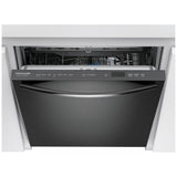 Frigidaire Gallery GDSH4715AD Dishwasher, 24 inch Exterior Width, 47 dB Decibel Level, Fully Integrated, Stainless Interior, 7 Wash Cycles, 14 Capacity (Place Settings), Hard Food Disposal, 3 Loading Racks, Black Stainless Steel colour