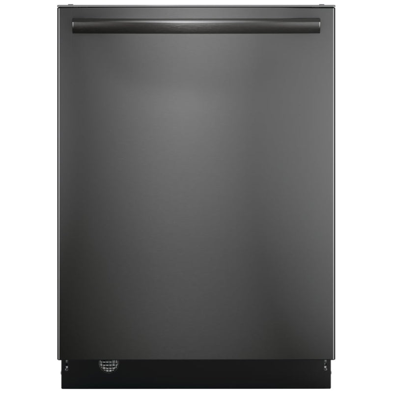 Frigidaire Gallery GDSH4715AD Dishwasher, 24 inch Exterior Width, 47 dB Decibel Level, Fully Integrated, Stainless Interior, 7 Wash Cycles, 14 Capacity (Place Settings), Hard Food Disposal, 3 Loading Racks, Black Stainless Steel colour