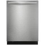Frigidaire Gallery GDSH4715AF Dishwasher, 24 inch Exterior Width, 47 dB Decibel Level, Fully Integrated, Stainless Interior, 7 Wash Cycles, 14 Capacity (Place Settings), Hard Food Disposal, 3 Loading Racks, Stainless Steel colour