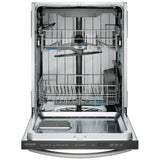 Frigidaire Gallery GDSH4715AF Dishwasher, 24 inch Exterior Width, 47 dB Decibel Level, Fully Integrated, Stainless Interior, 7 Wash Cycles, 14 Capacity (Place Settings), Hard Food Disposal, 3 Loading Racks, Stainless Steel colour