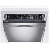 Frigidaire Gallery GDSP4715AF Dishwasher, 24 inch Exterior Width, 47 dB Decibel Level, Fully Integrated, Stainless Interior, 7 Wash Cycles, 14 Capacity (Place Settings), Hard Food Disposal, 3 Loading Racks, Stainless Steel colour